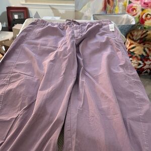 GAP Lilac Wide-Leg Drawstring Pants